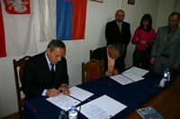 Podpisanie umowy partnerskiej fot. Wł.Marchewka